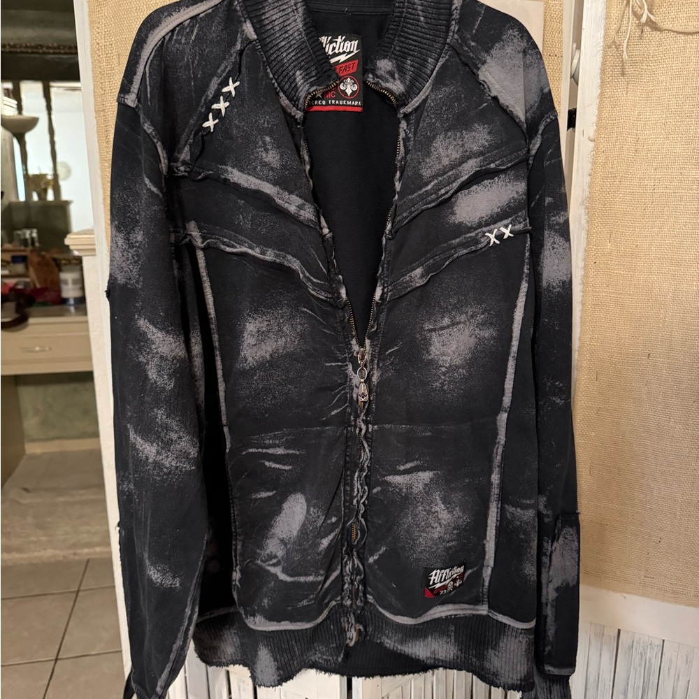 Affliction Black Jacket with Logo